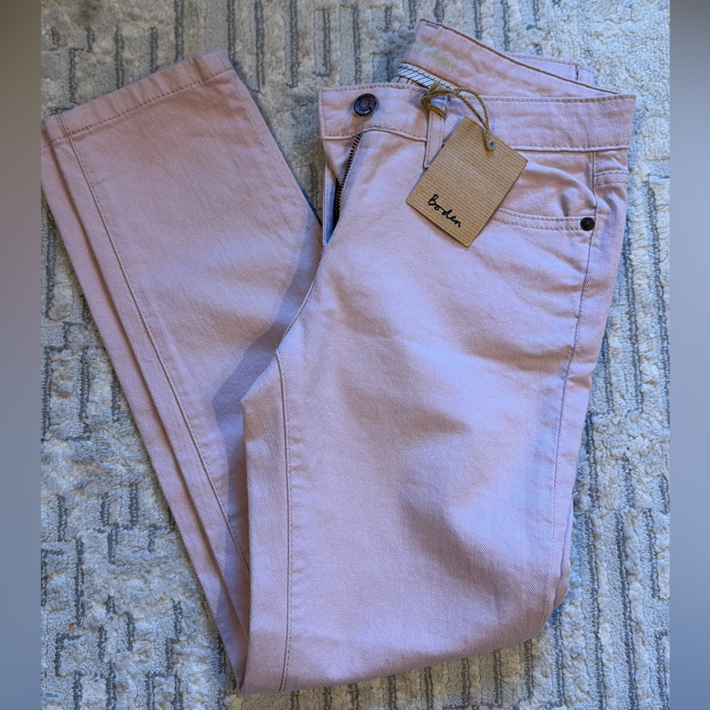 Boden Women's Light Pink Straight Leg Jeans